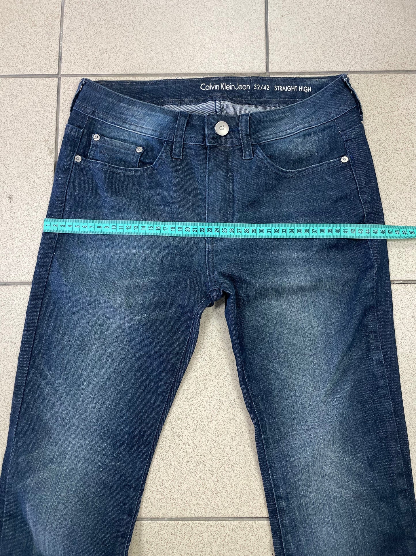 Calvin Klein Vintage Jeans – Blue Denim Straight High