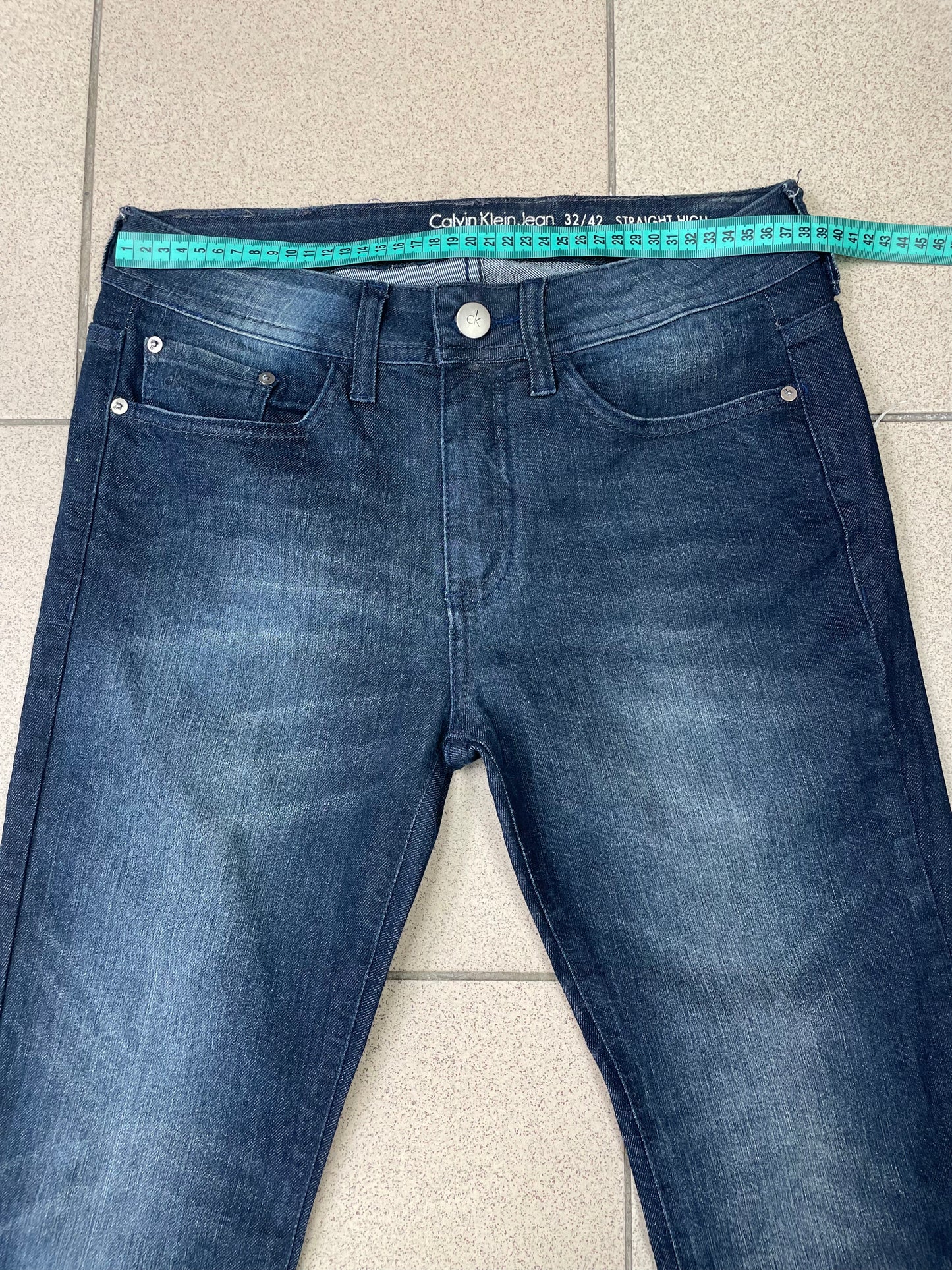 Calvin Klein Vintage Jeans – Blue Denim Straight High
