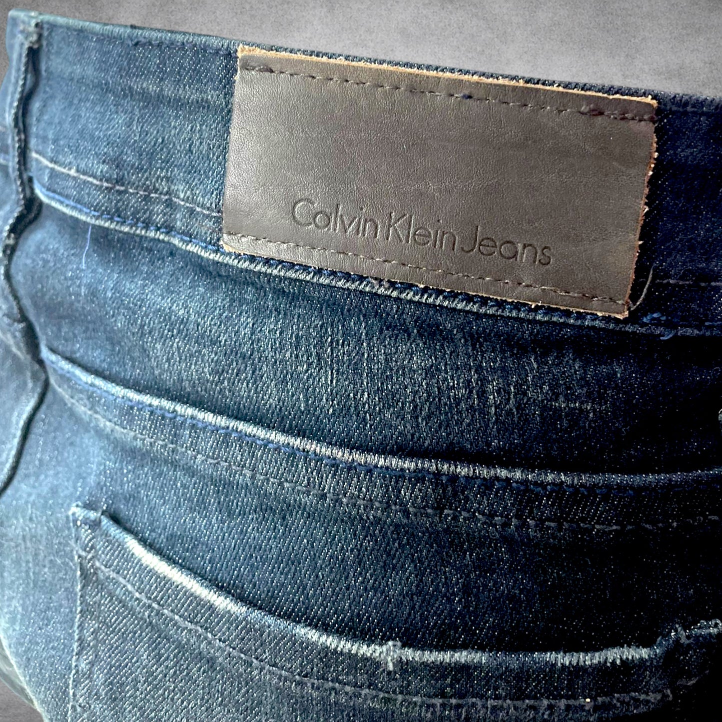 Calvin Klein Vintage Jeans – Blue Denim Straight High