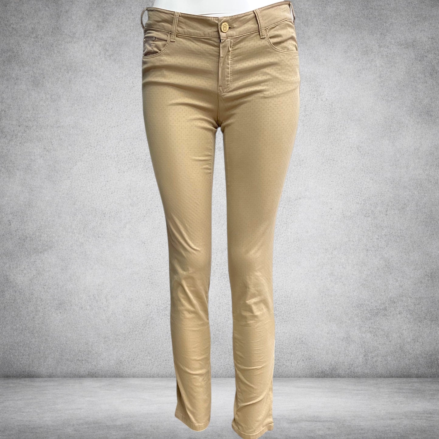 Pantaloni Massimo Dutti Slim Fit Bej