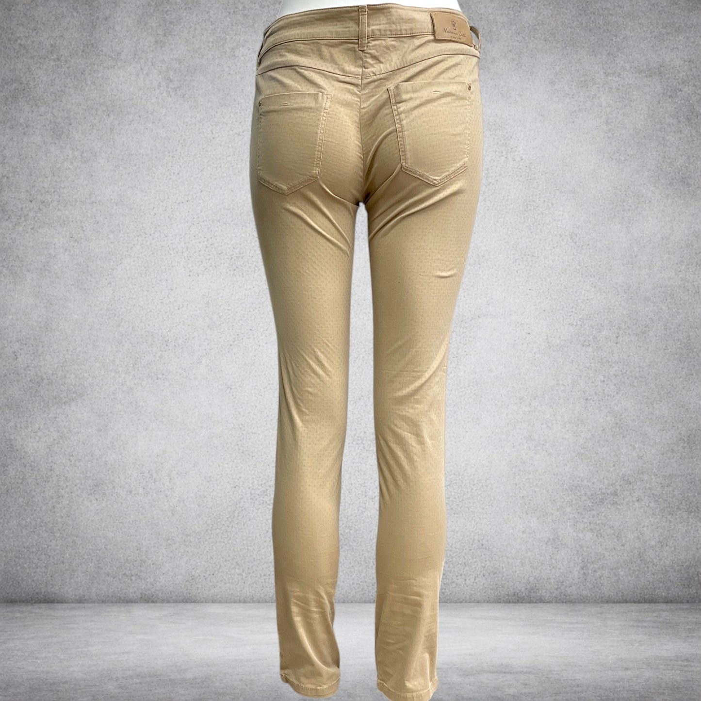 Pantaloni Massimo Dutti Slim Fit Bej